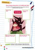 Describing characters in traditional tales worksheet Describing characters in traditional tales worksheet