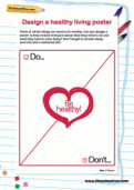 Design a healthy living poster Design a healthy living poster