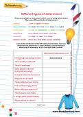 Different types of determiners worksheet Different types of determiners worksheet