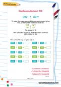 Dividing multiples of 100 worksheet Dividing multiples of 100 worksheet