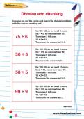 Division and chunking activity Division and chunking activity
