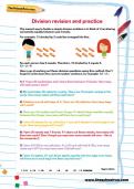 Division revision and practice worksheet Division revision and practice worksheet