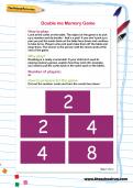 Double me Memory Game worksheet Double me Memory Game worksheet