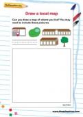 Draw a local map worksheet Draw a local map worksheet