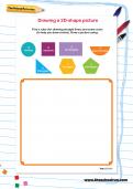 Drawing a 2D-shape picture workshe Drawing a 2D-shape picture worksheet