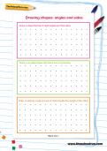 Drawing shapes: angles and sides worksheet Drawing shapes: angles and sides worksheet