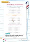Drawing shapes using parallel lines worksheet Drawing shapes using parallel lines worksheet