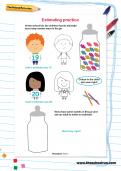 Estimating practice worksheet Estimating practice worksheet