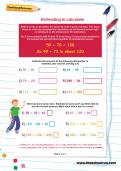 Estimating to calculate worksheet Estimating to calculate worksheet