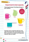 Experiment to test capacity worksheet Experiment to test capacity worksheet