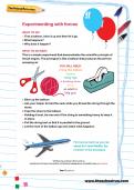 Experimenting with forces: jet engine experiment Experimenting with forces: jet engine experiment