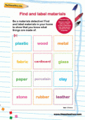 Find and label materials Find and label materials