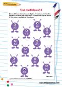 Find multiples of 6 worksheet Find multiples of 6 worksheet