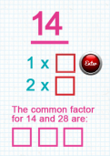 Finding common factors tutorial Finding common factors tutorial