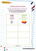 Finding cubes and cuboids worksheet Finding cubes and cuboids worksheet