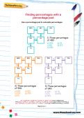 Finding percentages with a percentage pod worksheet Finding percentages with a percentage pod worksheet