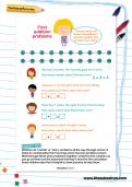 First addition problems worksheet First addition problems worksheet