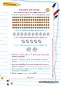 Fractions and money worksheet Fractions and money worksheet
