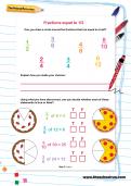 Fractions equal to one half worksheet Fractions equal to one half worksheet