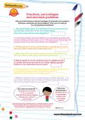 Fractions, percentages and decimals problems Fractions, percentages and decimals problems