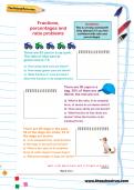Fractions, percentages and ratio problems worksheet Fractions, percentages and ratio problems worksheet