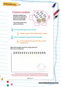 Fractions problem worksheet Fractions problem worksheet