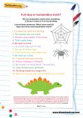 Full stop or exclamation mark worksheet Full stop or exclamation mark worksheet