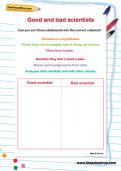 Good and bad scientists worksheet Good and bad scientists worksheet