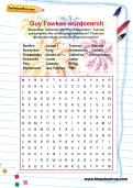 Guy Fawkes wordsearch Guy Fawkes wordsearch