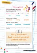 Haikus explained worksheet Haikus explained worksheet