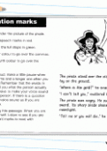 Highlighting punctuation in a text worksheet Highlighting punctuation in a text worksheet