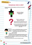 Homophones: which or which worksheet Homophones: which or which worksheet