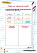 How are magnets used worksheet How are magnets used worksheet