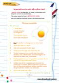 Imperatives in an instruction text worksheet Imperatives in an instruction text worksheet