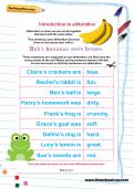 Introduction to alliteration worksheet Introduction to alliteration worksheet