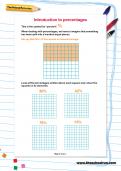 Introduction to percentages worksheet Introduction to percentages worksheet