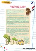 King Alfred and the cakes: reading comprehension King Alfred and the cakes: reading comprehension