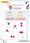 Language of direction and position worksheet Language of direction and position worksheet