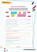 Learn to use connectives worksheet Learn to use connectives worksheet