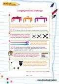 Length problems challenge worksheet Length problems challenge worksheet
