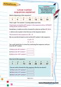 Linear number sequences explained Linear number sequences explained