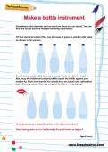 Make a bottle instrument activity Make a bottle instrument activity
