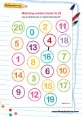 Matching number bonds to 20 worksheet Matching number bonds to 20 worksheet