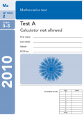 Key Stage 2 2010 Maths SATs Paper Key Stage 2 2010 Maths SATs Paper