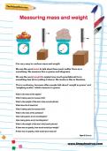 Measuring mass and weight worksheet Measuring mass and weight worksheet