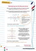 Multiplying and dividing decimals worksheet Multiplying and dividing decimals worksheet