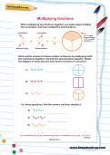 Multiplying fractions worksheet Multiplying fractions worksheet