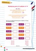Multiplying pairs of multiples of 10 worksheet Multiplying pairs of multiples of 10 worksheet