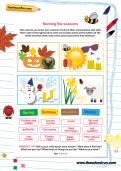 Naming the seasons worksheet Naming the seasons worksheet