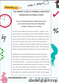 Parents' Guide - reluctant reader to literacy lover Parents' Guide - reluctant reader to literacy lover